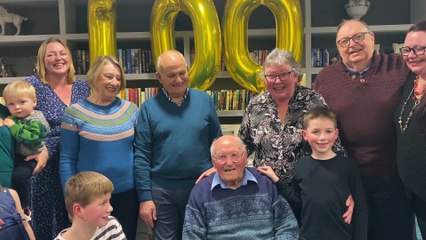 Birthday surprise for 100-year-old veteran