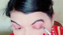 Glam party red makeup tutorial for beginners