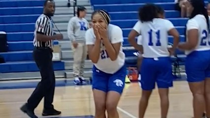 Dad Travels 15 Hours To Surprise Daughter During Basketball Game | Happily TV