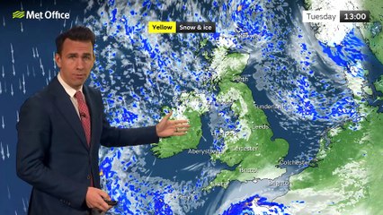 Met Office Afternoon Weather Forecast 17/01/23 - Cold with wintry showers continuing