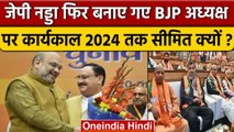 JP Nadda फिर BJP President बनाए गए, लेकिन 2024 तक के लिए ही क्यों ? | Amit Shah | वनइंडिया हिंदी