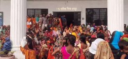 रावतपुरा फेस-2 में गड़बड़ी का आरोप लगाने वाली भाजपा के खिलाफ जमकर प्रदर्शन