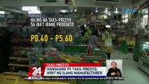 Hanggang P5 taas-presyo, hirit ng ilang manufacturer | 24 Oras