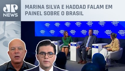 Motta e Vilela analisam Haddad e Marina Silva em Davos