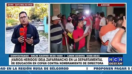 ¡Pedradas y garrotazos! En zafarrancho, se convierte conflicto por nombramientos en Departamental de Copán
