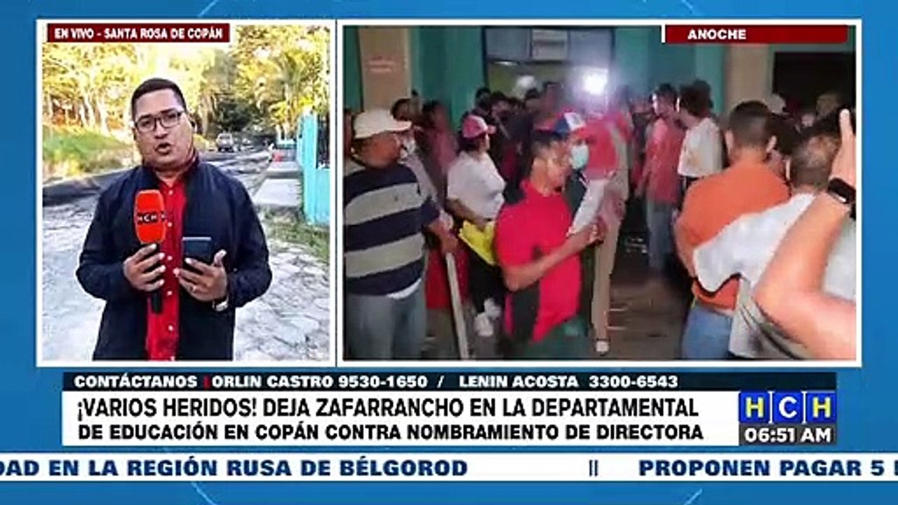 ¡Pedradas y garrotazos! En zafarrancho, se convierte conflicto por nombramientos en Departamental de Copán