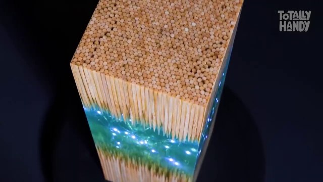 How to Make a Night Lamp out of Epoxy & Wooden Skewers | Epoxy Resin Project