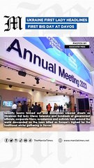 Ukraine first lady headlines first big day at Davos meeting