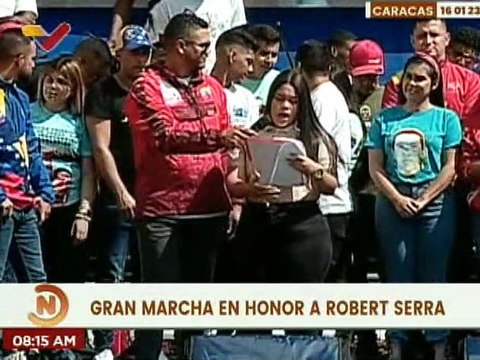 Caracas | Jóvenes y dirigentes políticos entregaron documento con respaldo del Gobierno Nacional