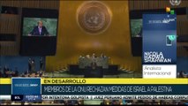 Países Miembros de la ONU rechazan medidas punitivas impuestas a Palestina por Israel