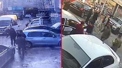 Esnafa kurşun yağdırdı, silahını düşürünce canından oldu! Ümraniye'deki feci olayın görüntüleri ortaya çıktı