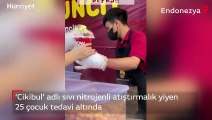 Endonezya'da sıvı nitrojenli atıştırmalık yiyen 25 çocuk tedavi altında