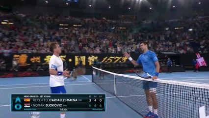 Download Video: Djokovic makes perfect start on Australian Open return