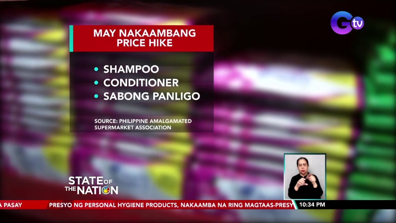 Presyo ng personal hygiene products, nakaamba na ring magtaas-presyo | SONA