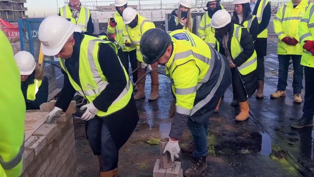 The mayor of London, Sadiq Khan visited a new development at the Royal Docks which is set to deliver more than 1,850 new homes. This is part of the regeneration of the area.