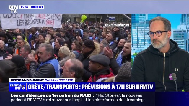 Bertrand Dumont (CGT RATP) sur les retraites: On a bien senti qu'on était la locomotive des mobilisations