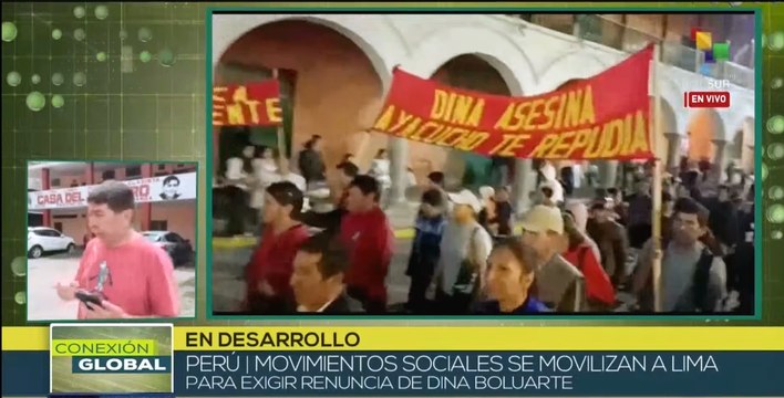 Movimientos sociales en Perú se resisten a creciente represión