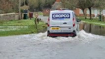 See the high water levels at East Lavant as flooding hits homes in the West Sussex village