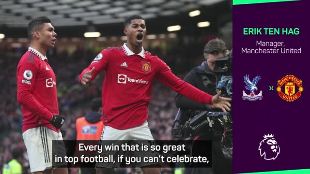 Ten Hag asks players to 'settle down' after Manchester derby win