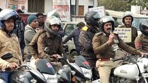 Video Story - पुलिस बल के साथ बाइक से घुमे कमिश्नर व एडीजीपी, सुड़क सुरक्षा का दिया संदेश