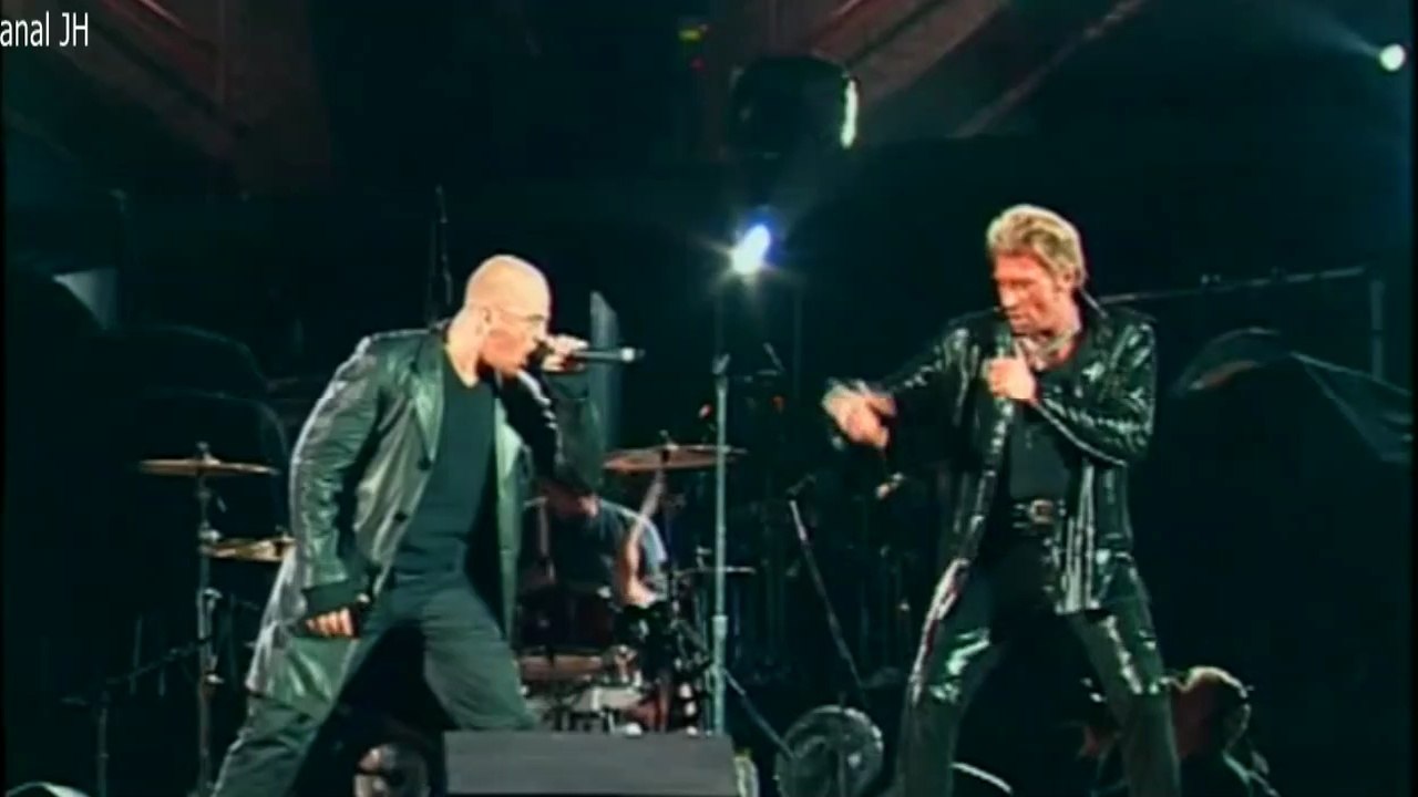 Johnny Hallyday et Pascal Obispo "Rock'n'roll attitude" - Stade de France 1998