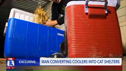 Utah Man Creates _Cat Coolers_ to Help Feral Cats Escape Winter Cold