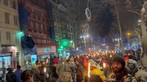 Marseille : la descente aux flambeaux de la CGT sur la Canebière