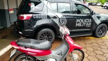 Choque recupera moto que havia sido furtada na semana passada