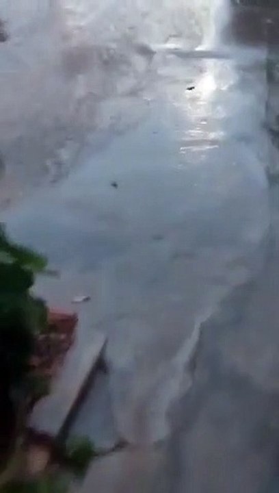 Morador da rua Leonardo Da Vinci no Ouro Preto reclama dos alagamentos em dias de chuva