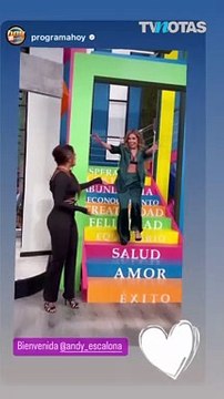Así fue el regreso de Andrea Escalona a 'Hoy'