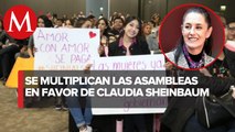 Simpatizantes de Morena y Claudia Sheinbaum realizan encuentros ciudadanos en varias entidades