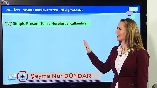 14-Simple Present Tense Positive Sentences - İNGİLİZCE DERSLERİ - TEOG - YDS
