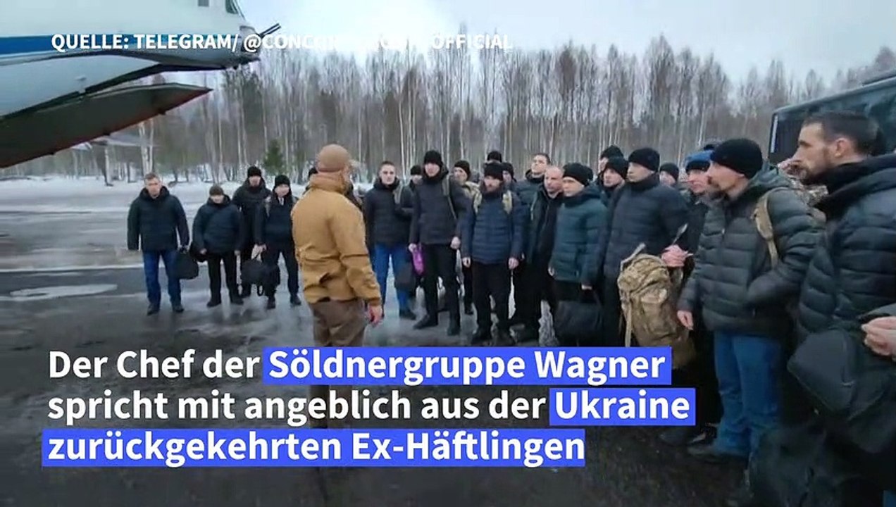 Wagner-Chef Prigoschin dankt Häftlingen nach Ukraine-Einsatz