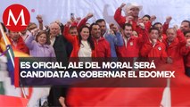 Alejandra Del Moral se registra como precandidata a la gubernatura