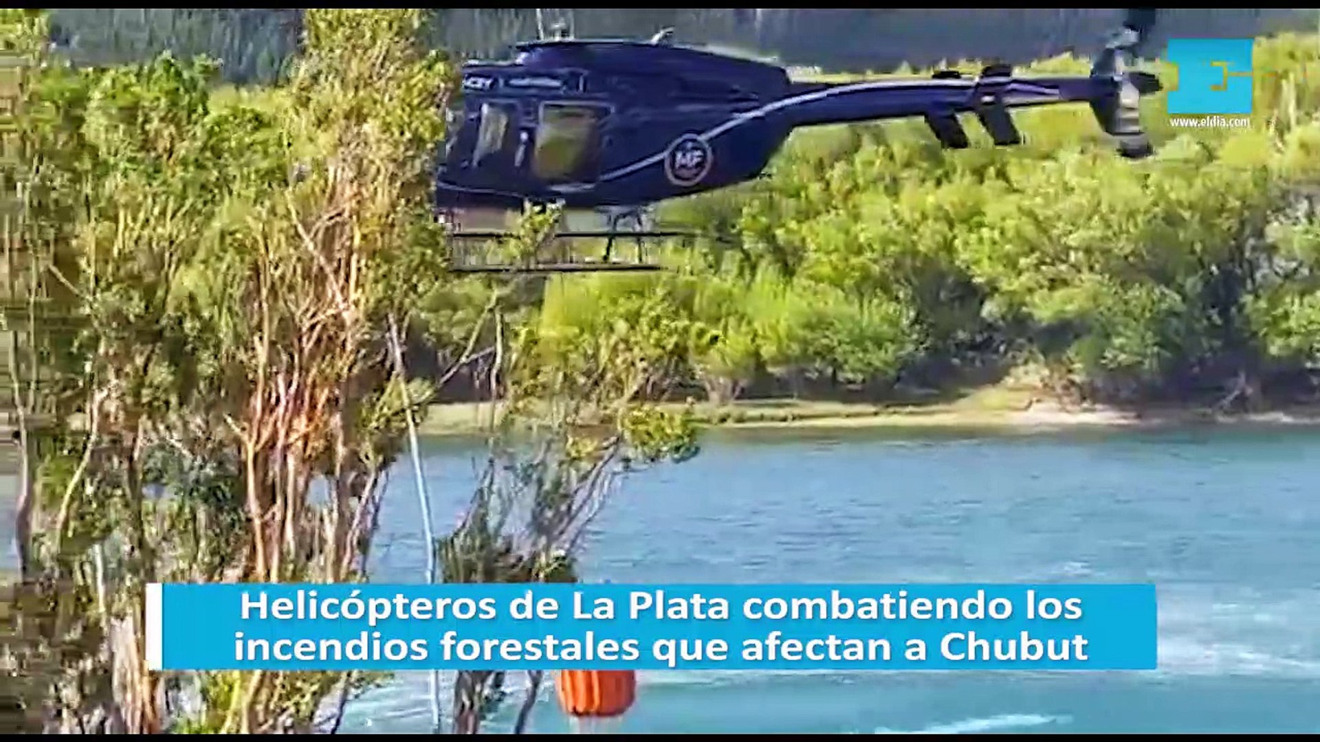 Lucha contra incendios en Chubut