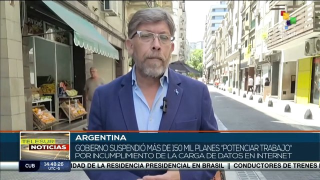 Gobierno argentino suspendió a más de 150 mil beneficiarios del plan Potenciar Trabajo