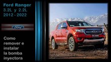 Ford Ranger 3.2 y 2.2, como remover e instalar la bomba inyectora.