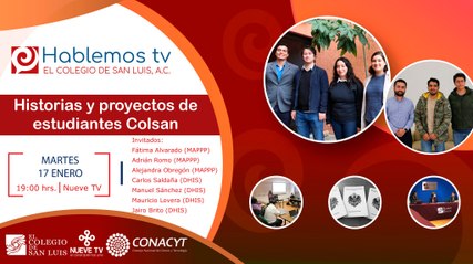 Hablemos: historias y proyectos de los estudiantes del COLSAN.