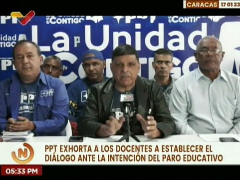 PPT invita a los docentes al diálogo ante la intención del paro educativo