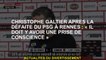 Christophe Galtier après la défaite du PSG dans Rennes: "Il doit y avoir une conscience"