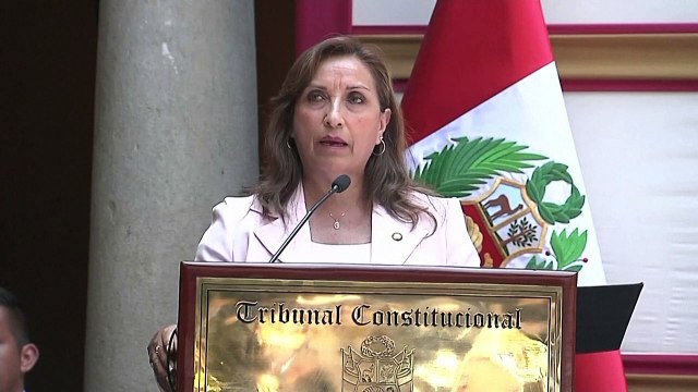 Presidenta de Perú pide que las protestas en Lima sean en paz y calma