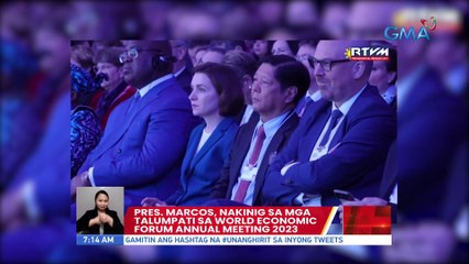 Pandaigdigang kalakalan at trade restrictions, naging laman ng talumpati ni PBBM sa country strategy dialogue sa World Economic Forum | UB