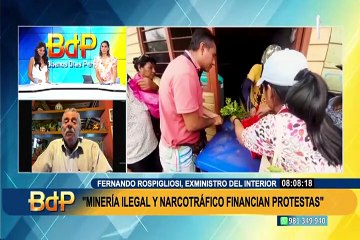 Rospigliosi: minería ilegal y narcotráfico financian violentas protestas en medio de Estado de Emergencia
