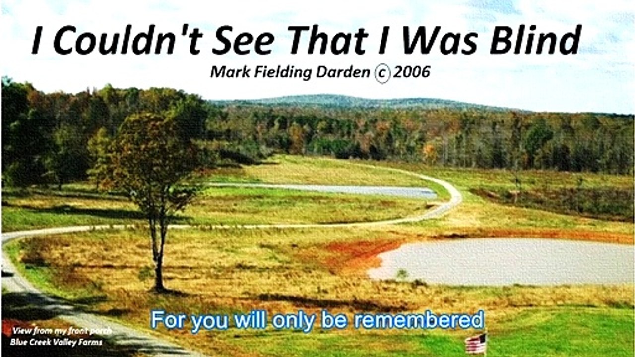2006 I Couldn't See that I was Blind