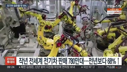 작년 전세계에서 팔린 신차 10대 중 1대는 전기차