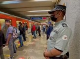 Guardia Nacional vigila el Metro