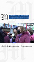 Greeks pay their last respects to former king Constantine II