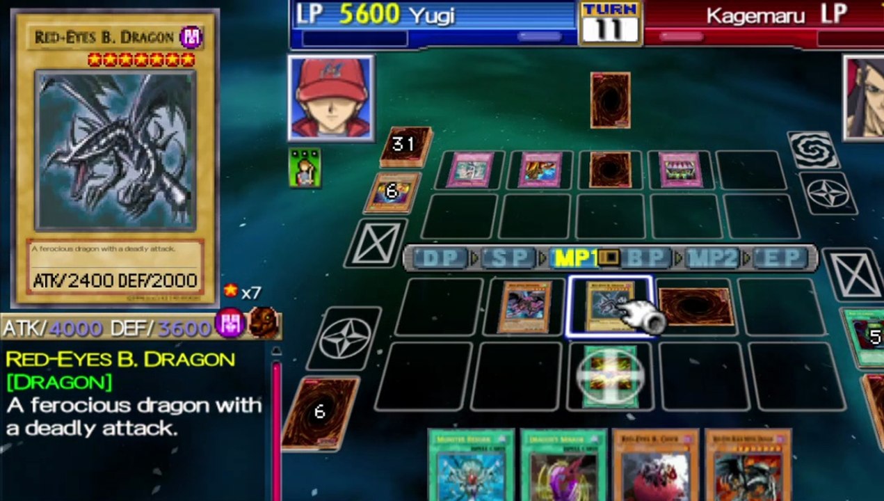 Yugioh GX Tag Force 3 : Red Eyes (Red Eyes Deck) VS Kagemaru Deck Round 3