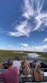 Airboat Seems to Fly Through the Clouds