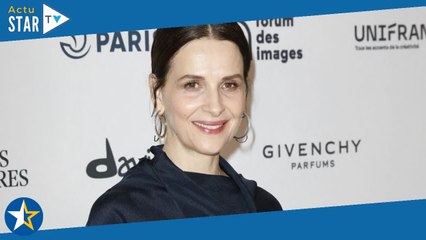 Juliette Binoche très classe face à Ludivine Sagnier et Benoît Magimel pour une prestigieuse soirée